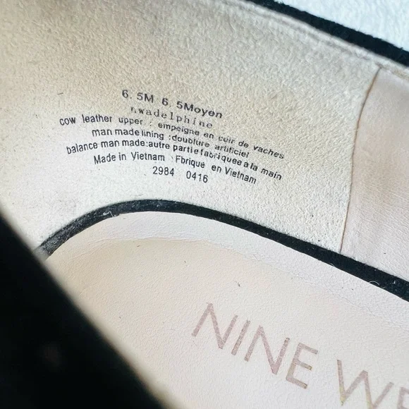 NINE WEST Pointed Toe Leopard Giraffe Cheetah Flats Size 6.5 - Picture 8 of 8